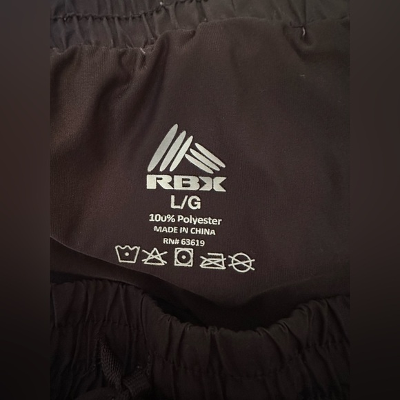 Women’s RBX Black/White Active Running Shorts, size Large - Picture 5 of 5